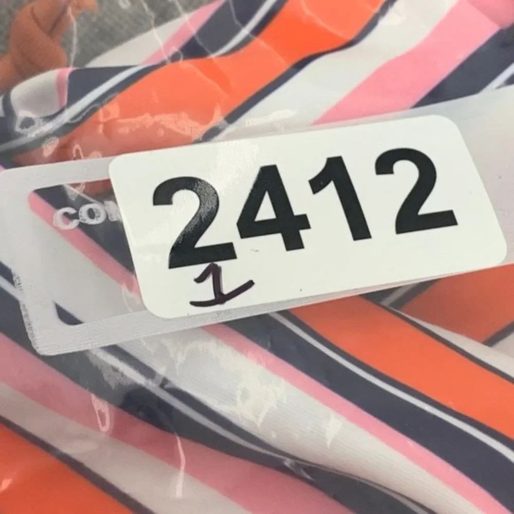 Brand New! Tempotrek Striped Tankini Removable Pads Racerback Swimwear‎ Small